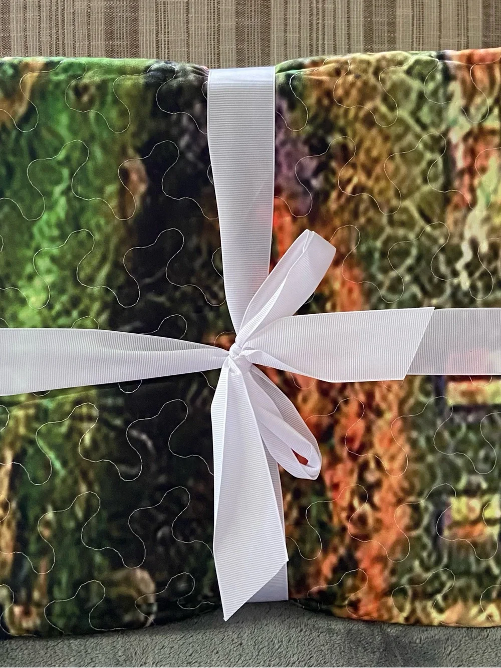 Amazing Grace Church Landscape Quilted Throw or Wall Art : Sympathy Gift